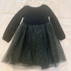 Black & polka dot dress